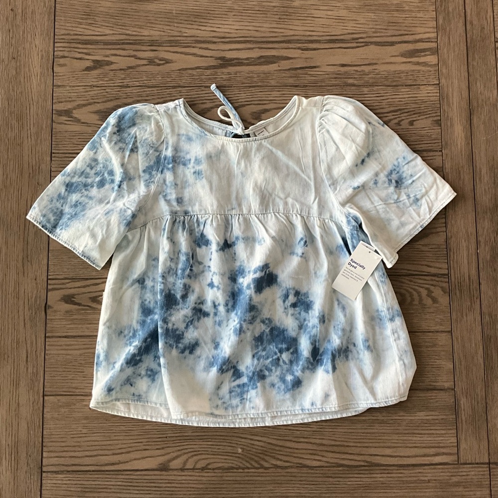 NWT | Old Navy Denim Dyed Babydoll Shirt